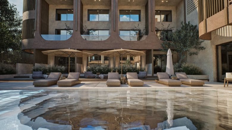 Pool view - Hotel Aethra